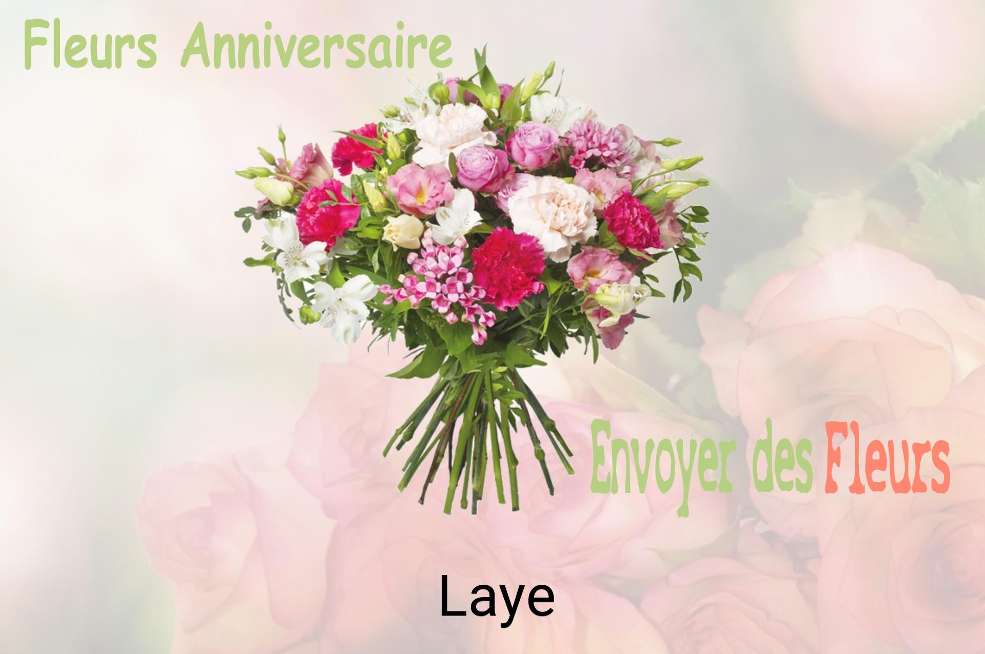 Bouquet de fleurs d’anniversaire livré à Laye